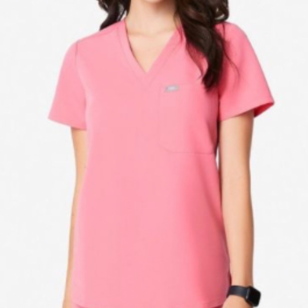 FIGS Neon Pink XS set
